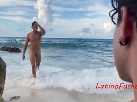 Dreamy Latino Influencer Beach Fuck