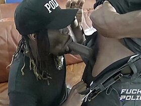 Black Cop Fucks And Breeds Another Black Cop