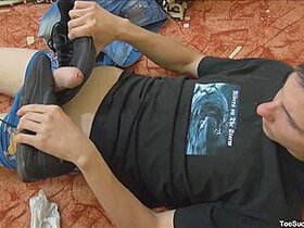 Horny Twink With A Foot Fetish