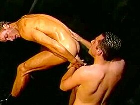 Passionate Men Are Having Fun With A Big Rubber Dick